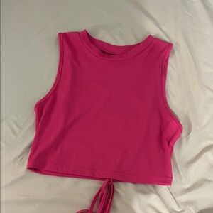 SHEIN Hot Pink Ribbed Top